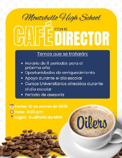 Coffee with the principal spanish